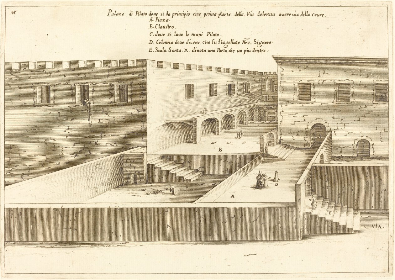 Pilatus hus av Jacques Callot