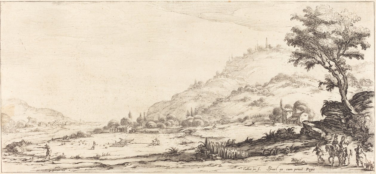jakt på fugler av Jacques Callot