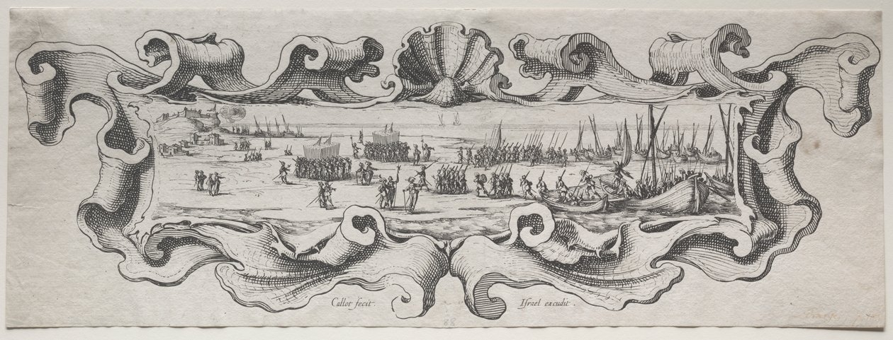 Landgang av troppene av Jacques Callot