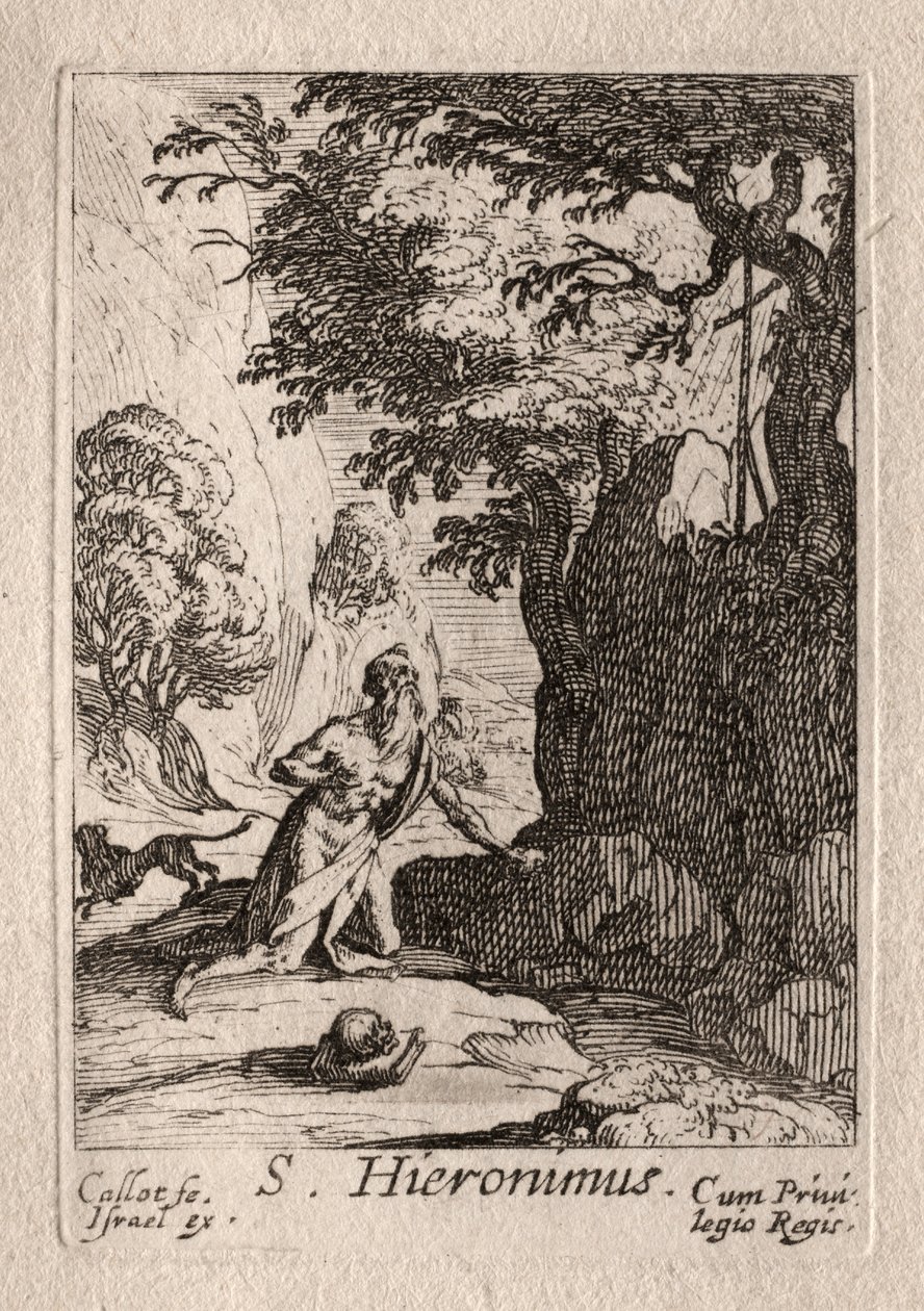 The Penitents: St. Jerome av Jacques Callot
