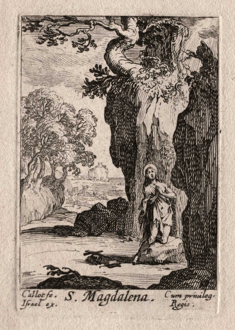The Penitents: St. Madeleine angrer. av Jacques Callot