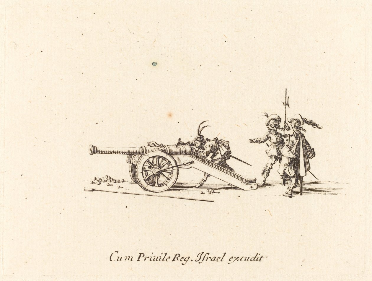 Laster kanonen, 16341635. av Jacques Callot