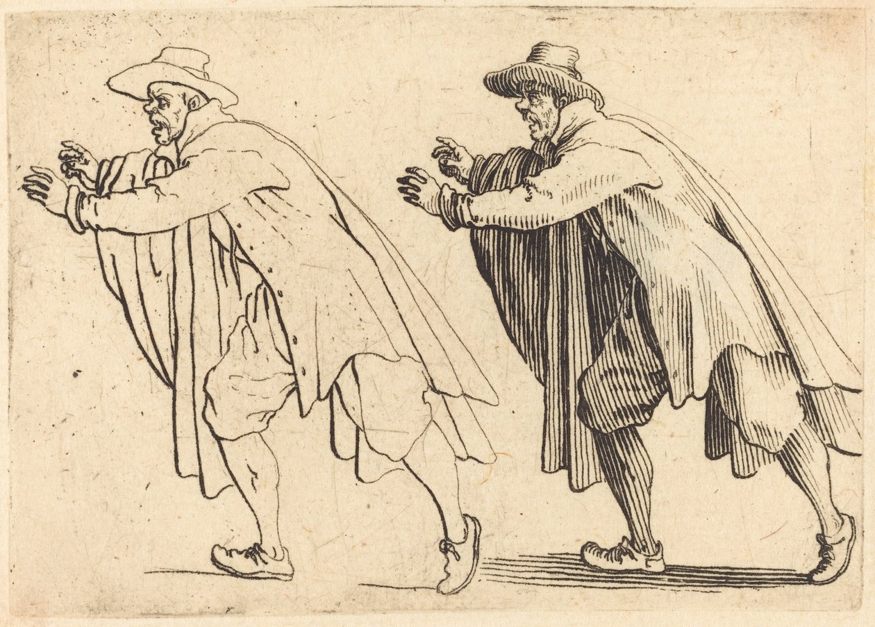 Mann som beveger seg brått av Jacques Callot
