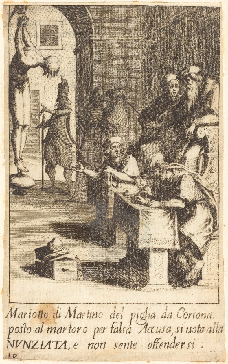 Mariotto di Martino, 1619. av Jacques Callot