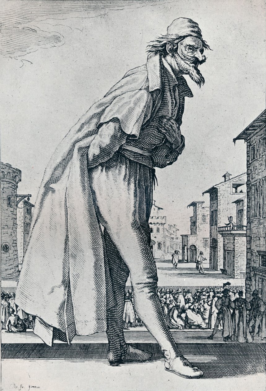 Nr. IV.- The Great Pantalon, c1620-1635, 1924 av Jacques Callot