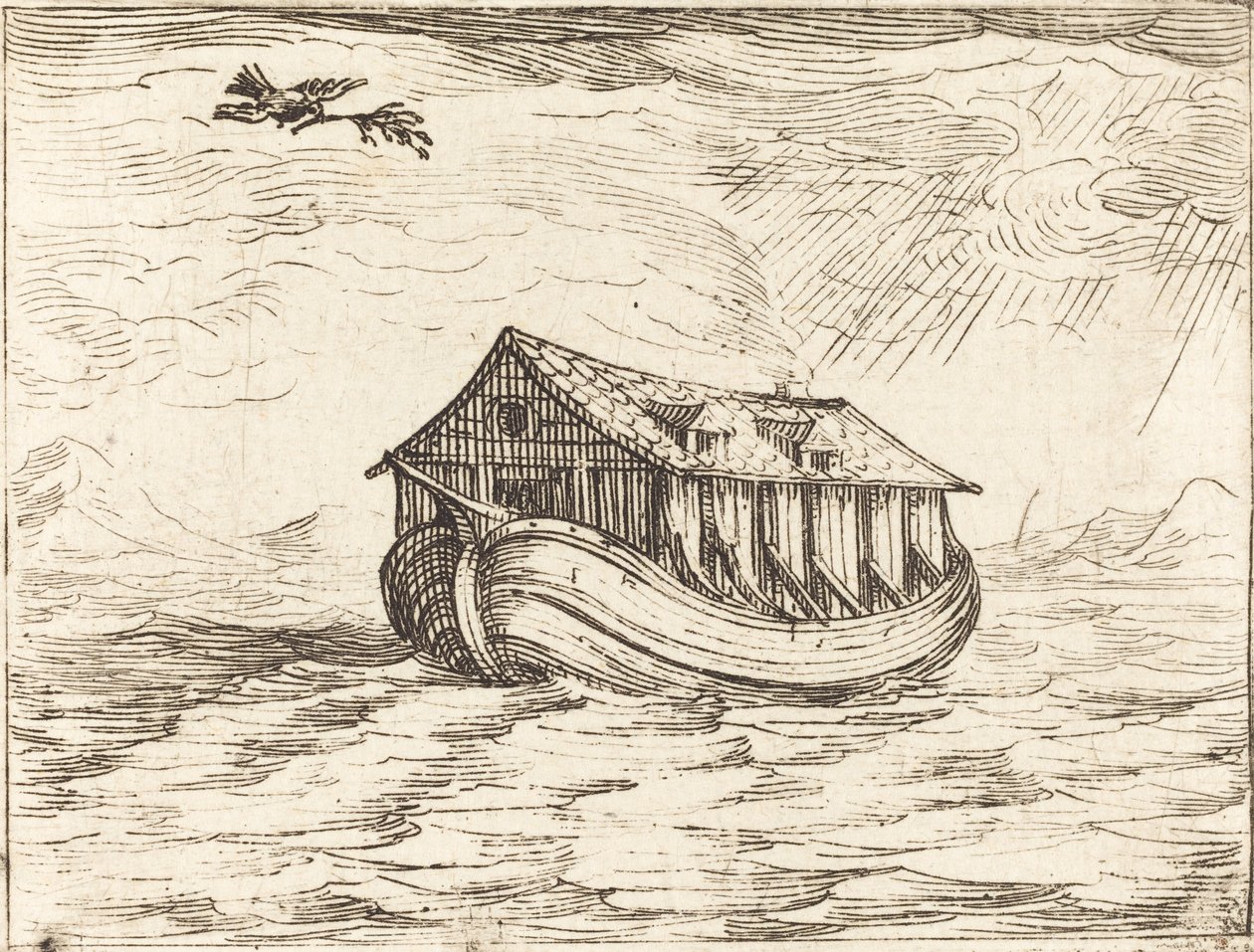 Noahs ark av Jacques Callot