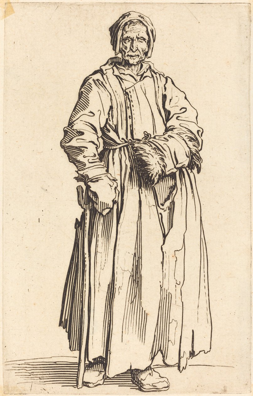 Enøyd kvinne, ca. 1622. av Jacques Callot
