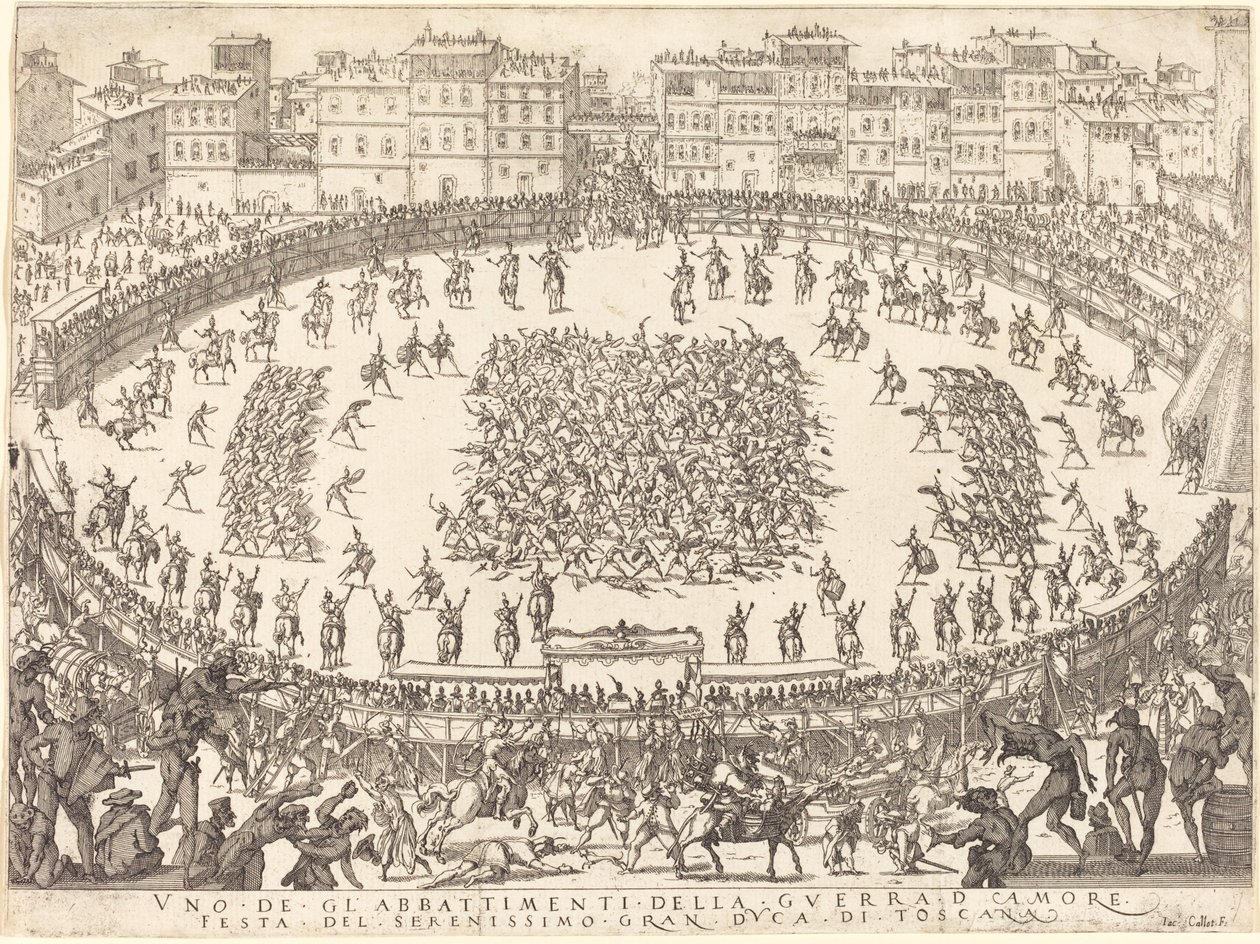 En av infanterikampene av Jacques Callot
