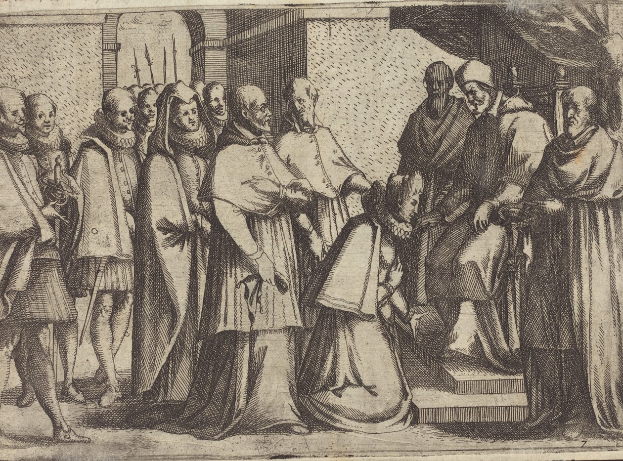 Pavelig publikum [verso] av Jacques Callot