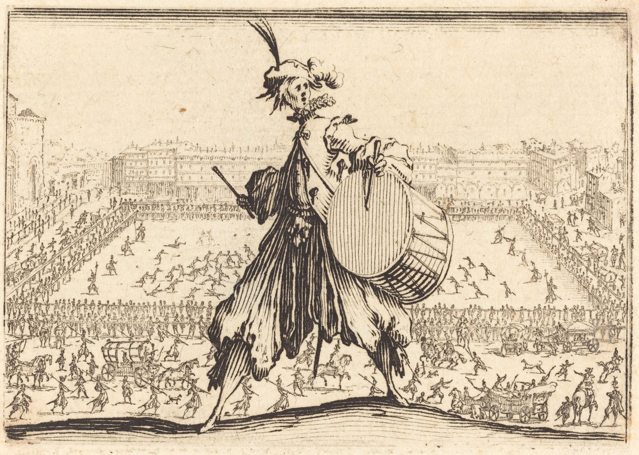 Piazza Santa Croce, Firenze av Jacques Callot