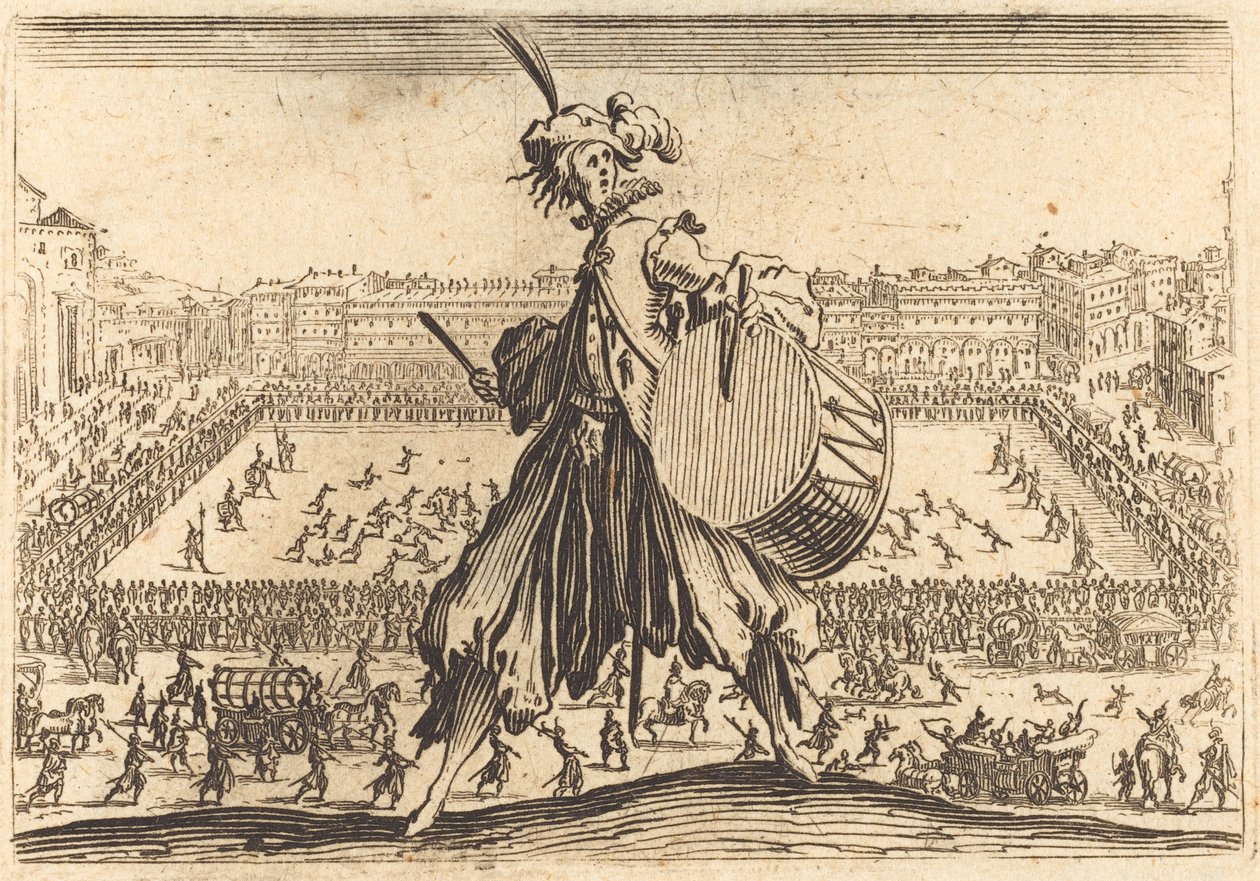 Piazza Santa Croce, Firenze av Jacques Callot
