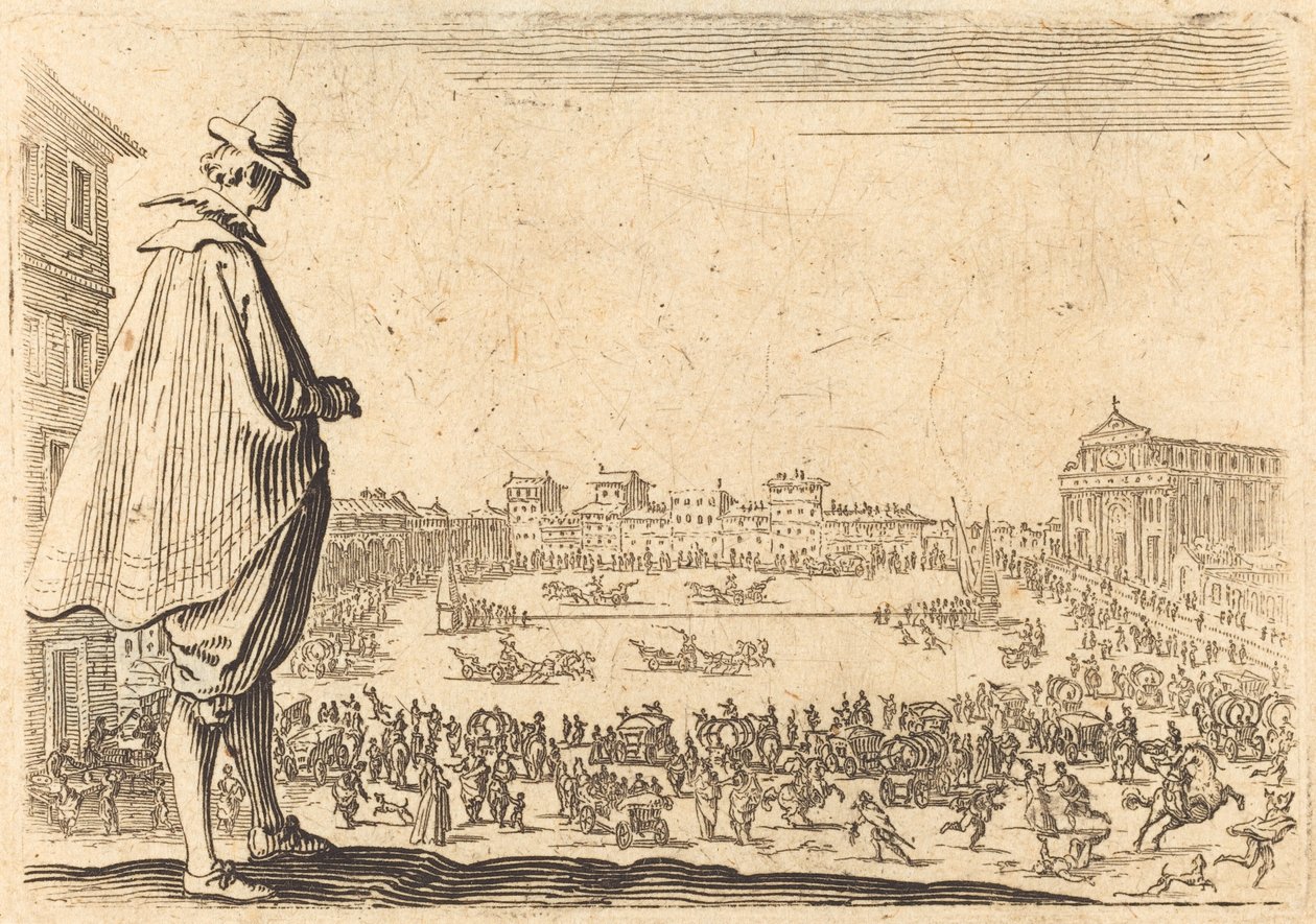 Piazza Santa Maria Novella, Firenze av Jacques Callot