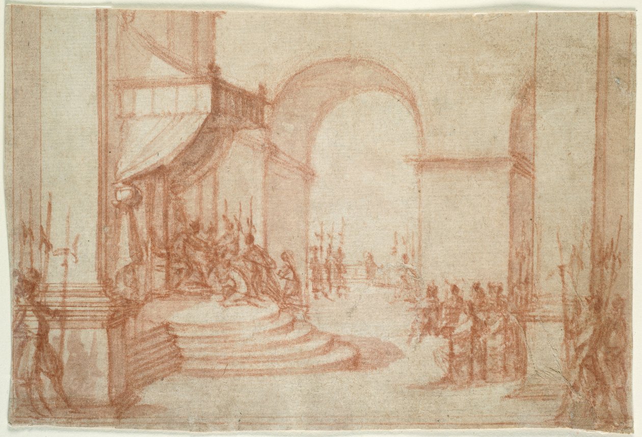 Pilatus vasker hendene av Jacques Callot