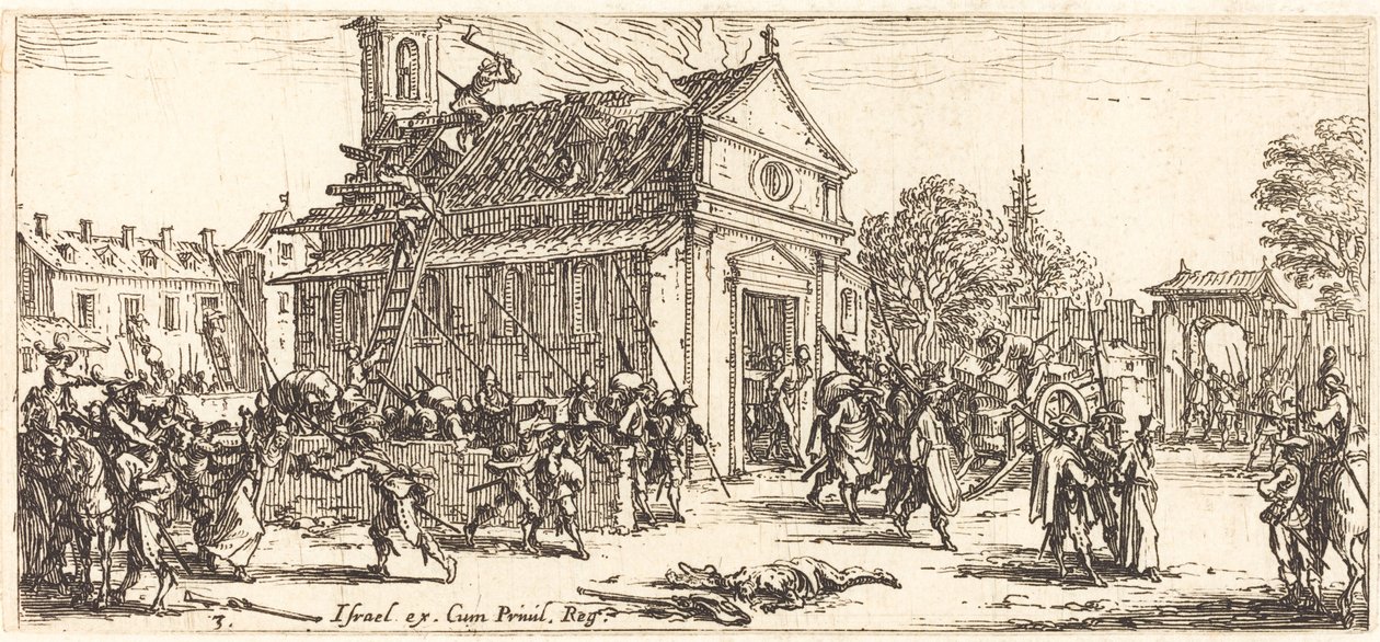 Plyndre et kloster av Jacques Callot