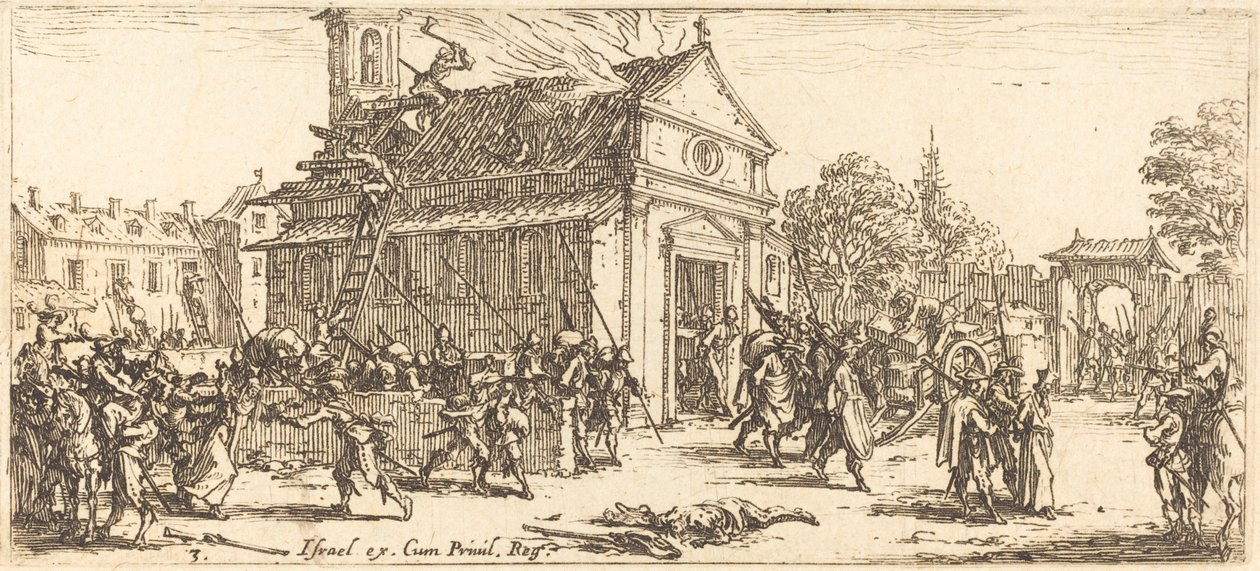 Plyndre et kloster av Jacques Callot