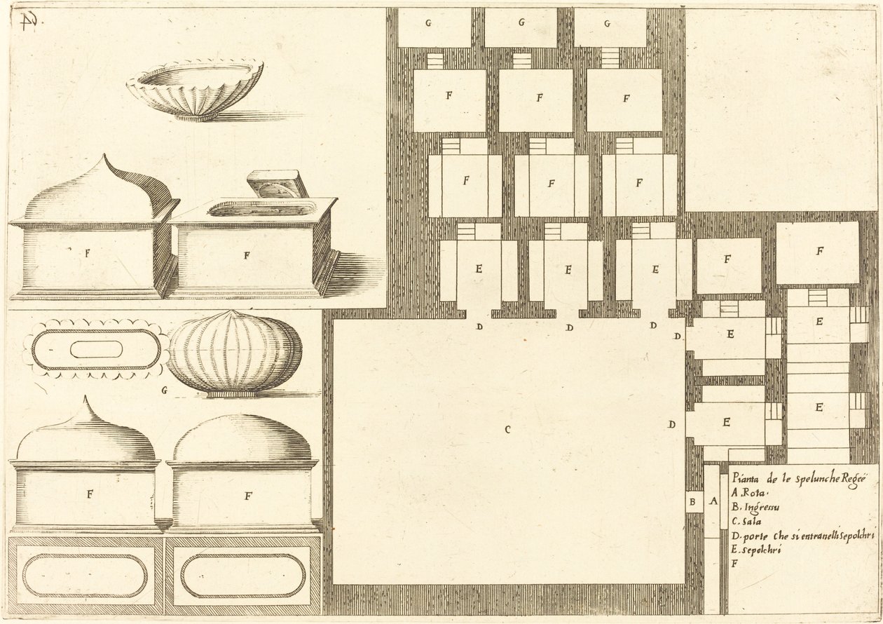 Plan for Spelunche Reggae av Jacques Callot