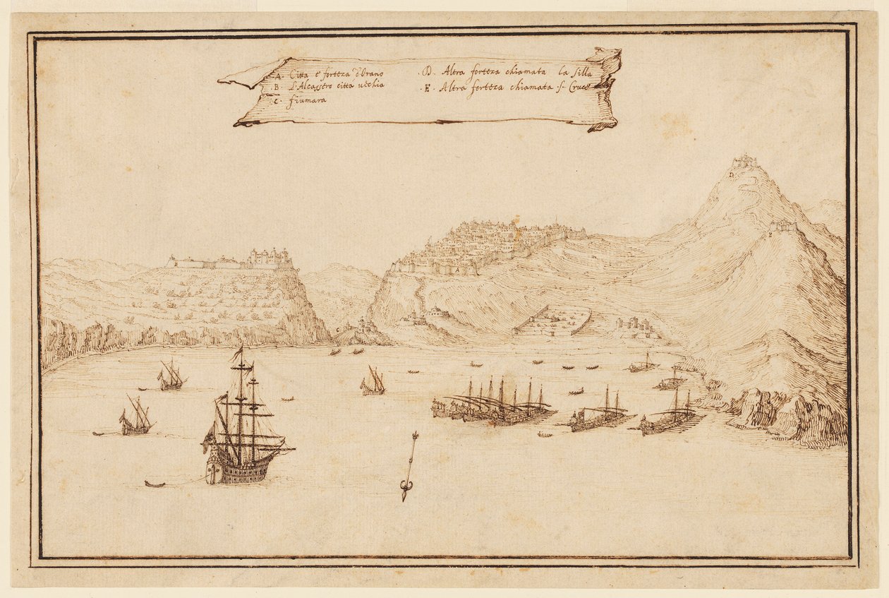 Planometrisk utsikt over Oran, Algerie av Jacques Callot