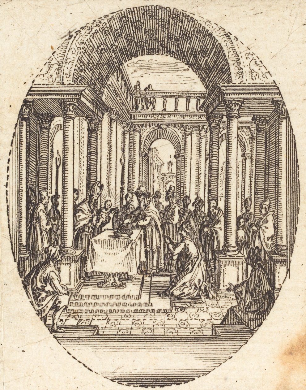 Presentasjon i tempelet, ca. 1631. av Jacques Callot