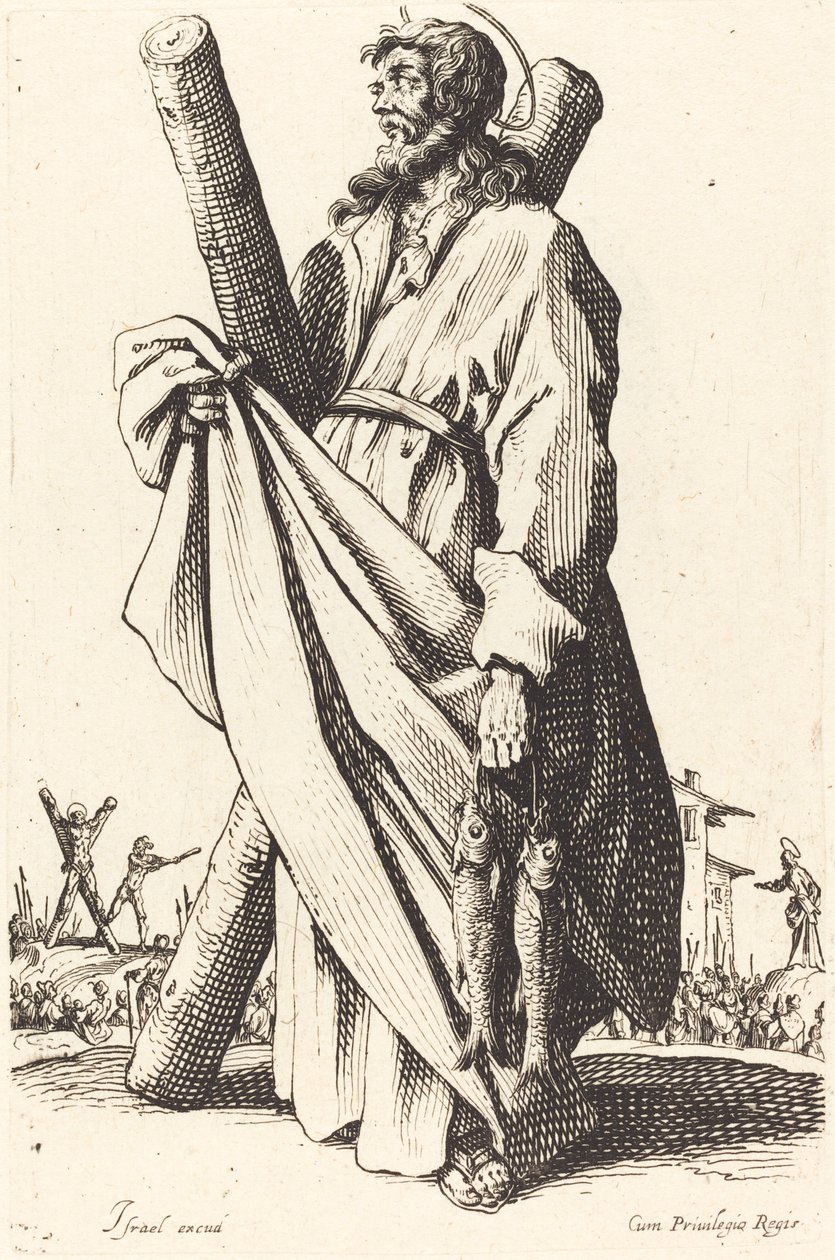 Saint Andrew av Jacques Callot