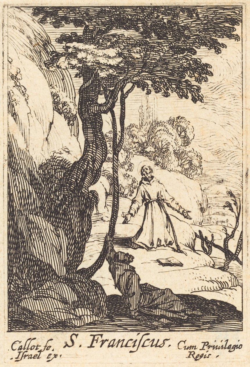 Saint Francis, 1592-1635. av Jacques Callot