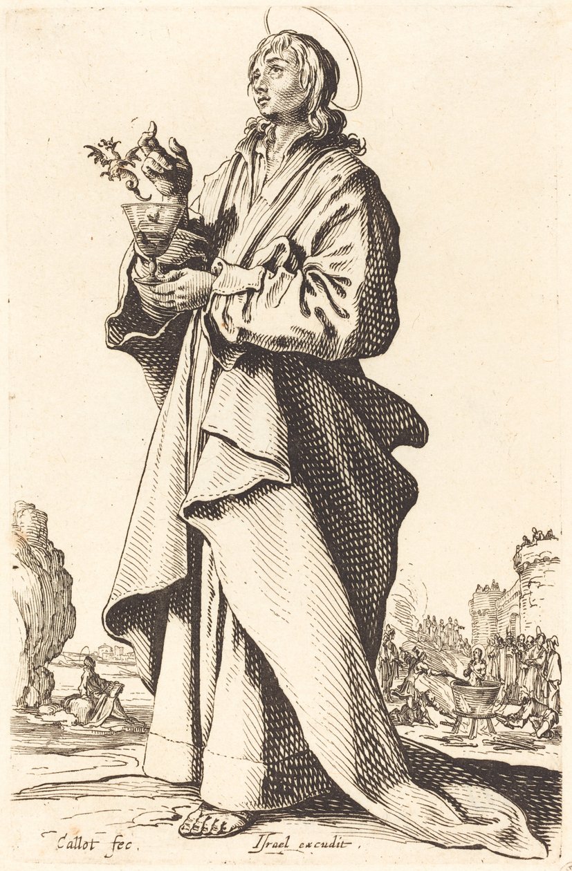 Evangelisten Johannes av Jacques Callot
