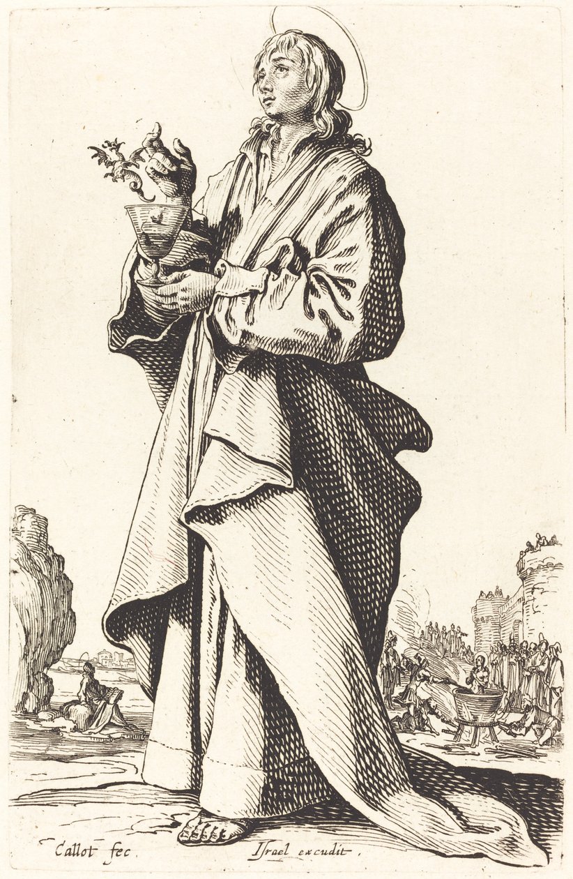 Evangelisten Johannes av Jacques Callot