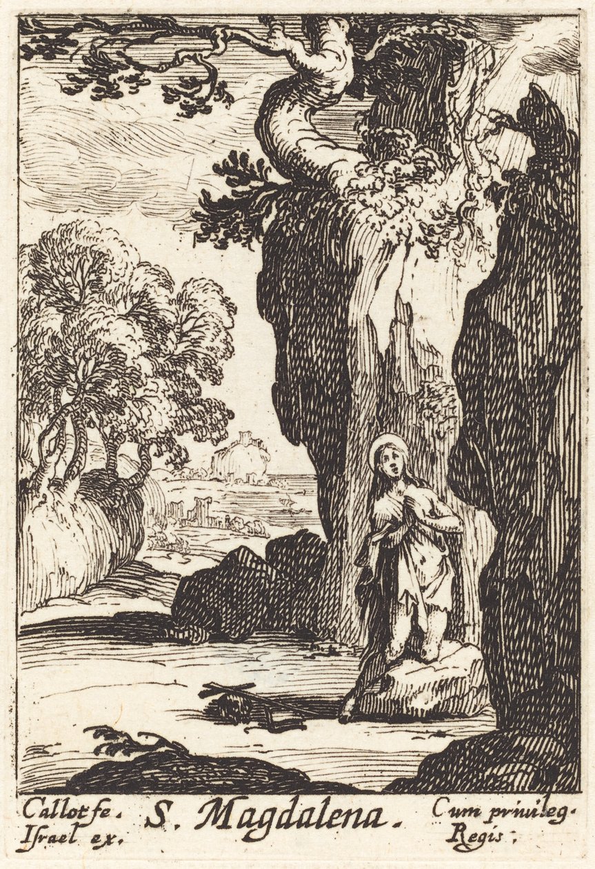 Den hellige Maria Magdalena. av Jacques Callot