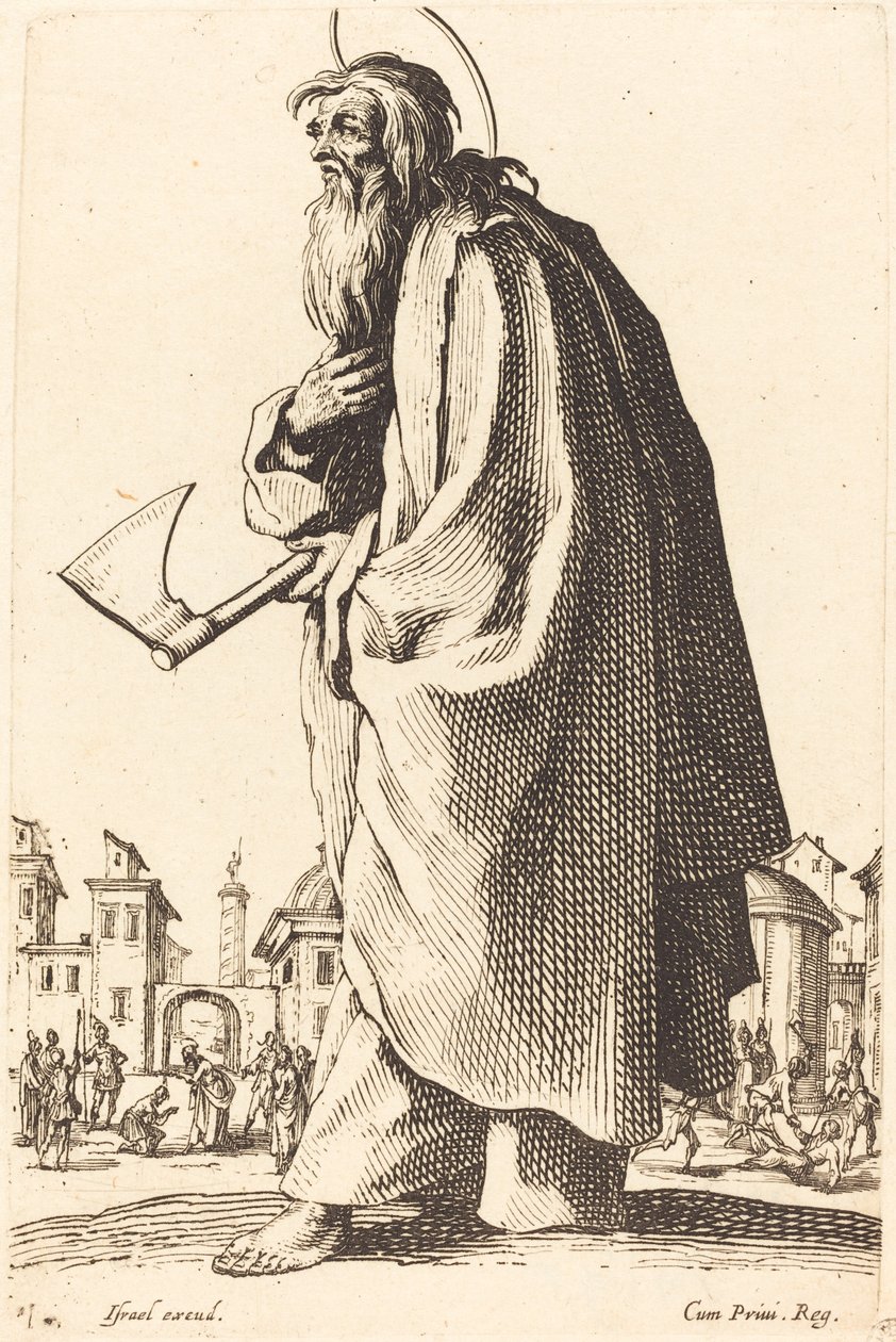 Den hellige Thaddeus av Jacques Callot