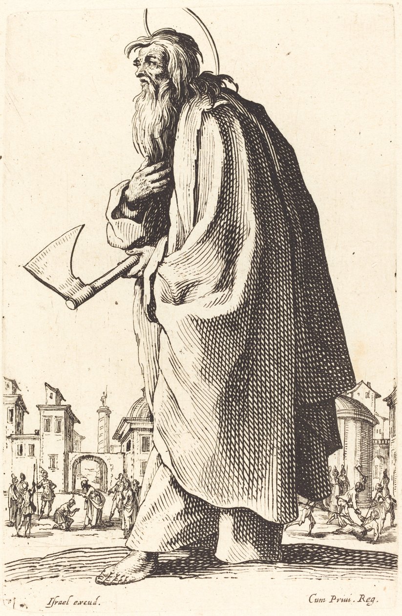 Den hellige Thaddeus av Jacques Callot