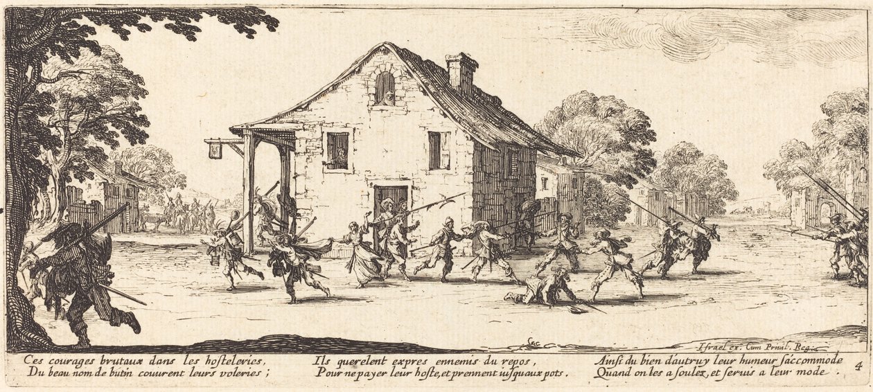 Scene for plyndring av Jacques Callot