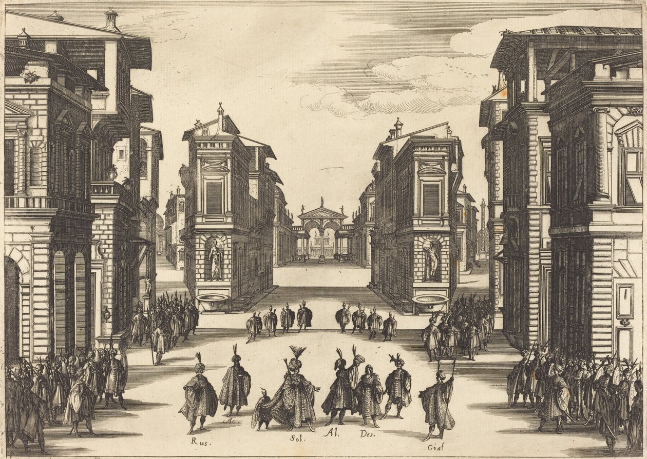 Suleiman, akt IV av Jacques Callot