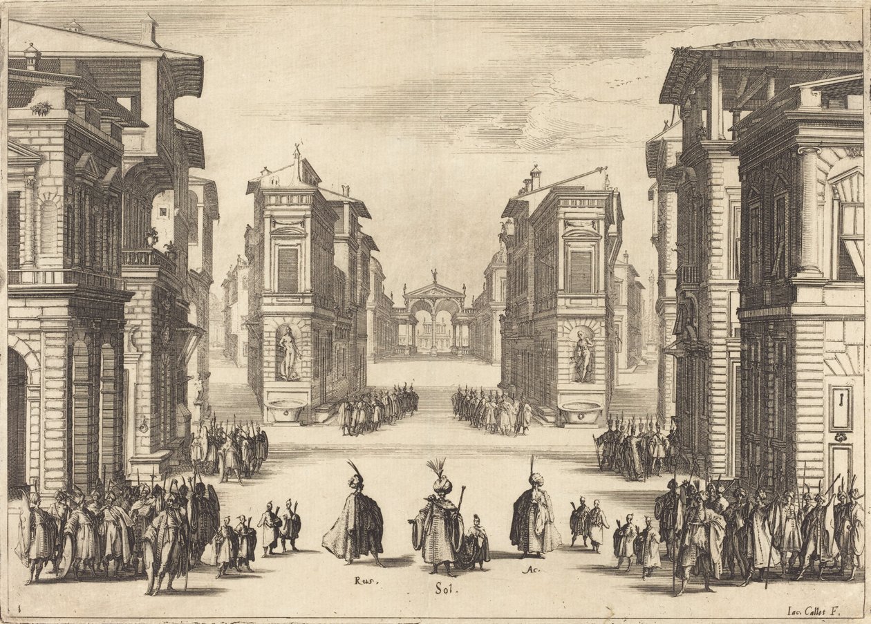 Suleiman, akt I av Jacques Callot