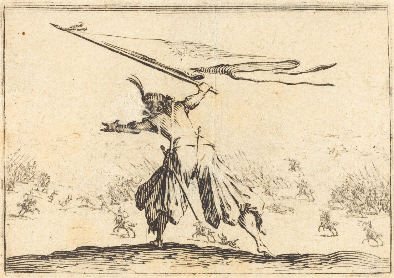 Fanebærer av Jacques Callot