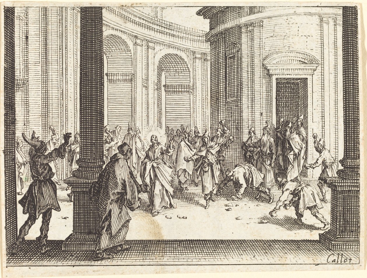 Steining av Jesus av Jacques Callot