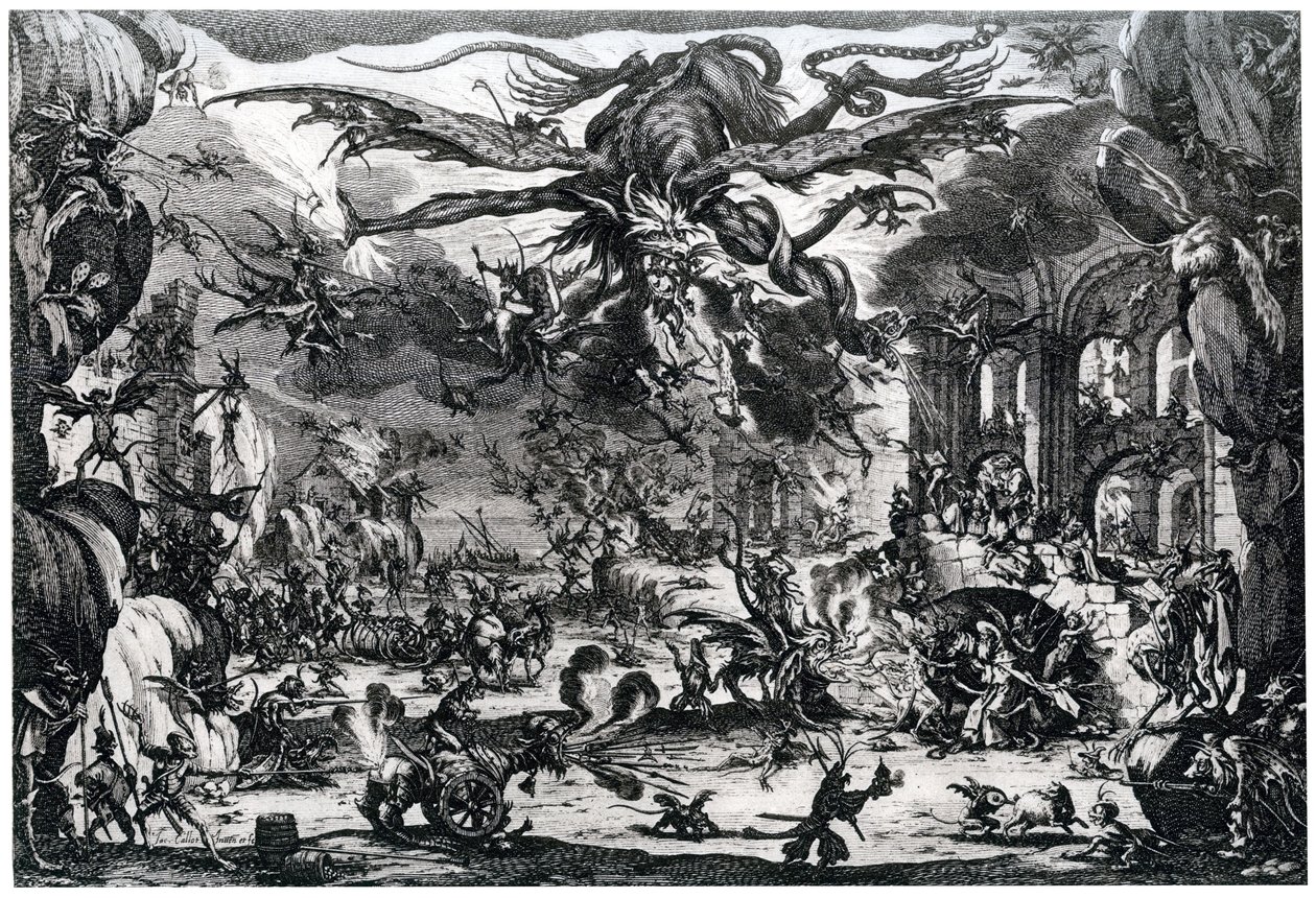 Temptation of St Anthony, c1615-1635 1924 av Jacques Callot