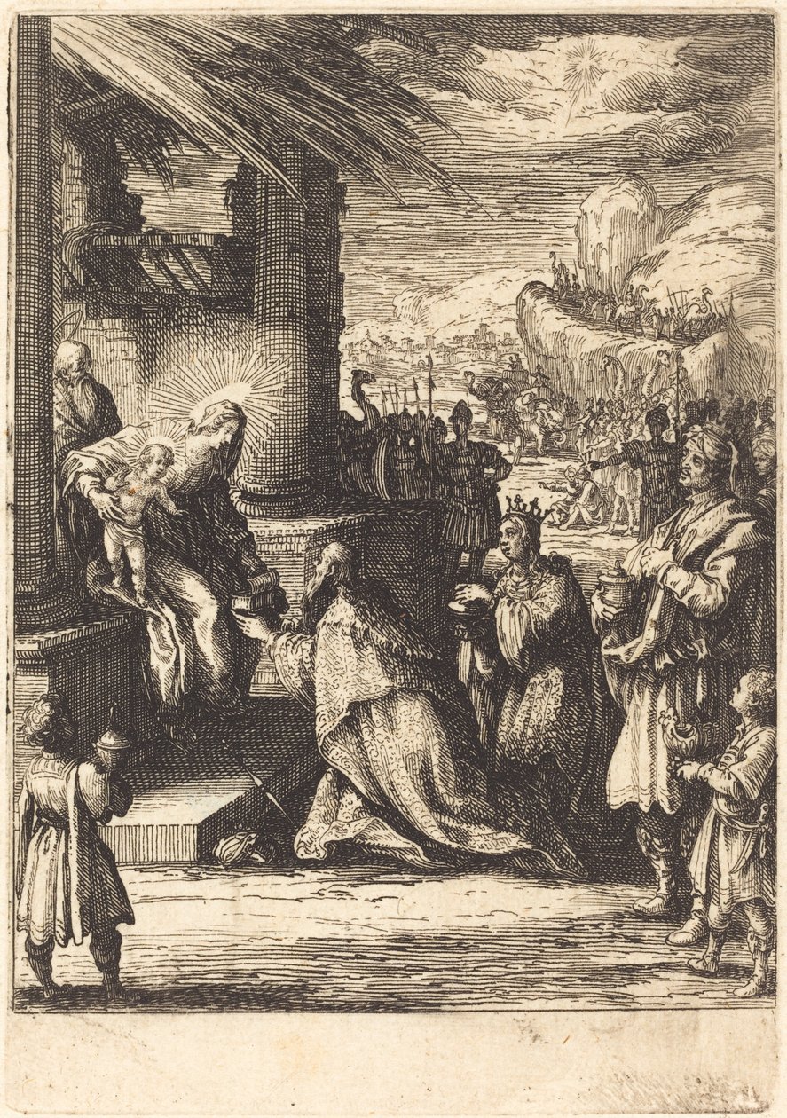 Tilbedelsen av magiene av Jacques Callot