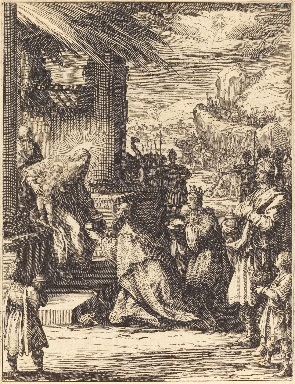 The Adoration of the Magi, 16231628. av Jacques Callot