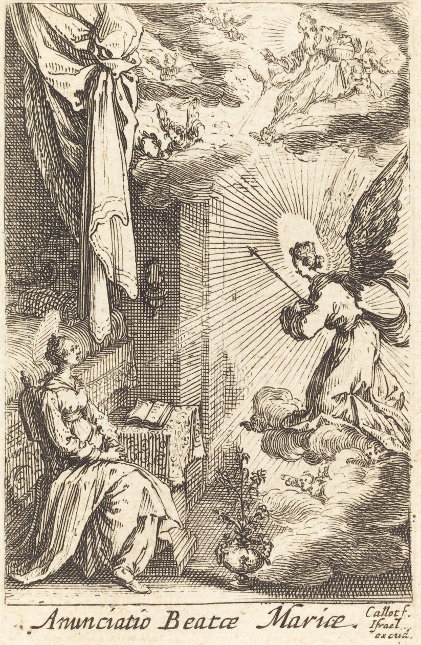 Bebudelsen, i eller etter 1630. av Jacques Callot