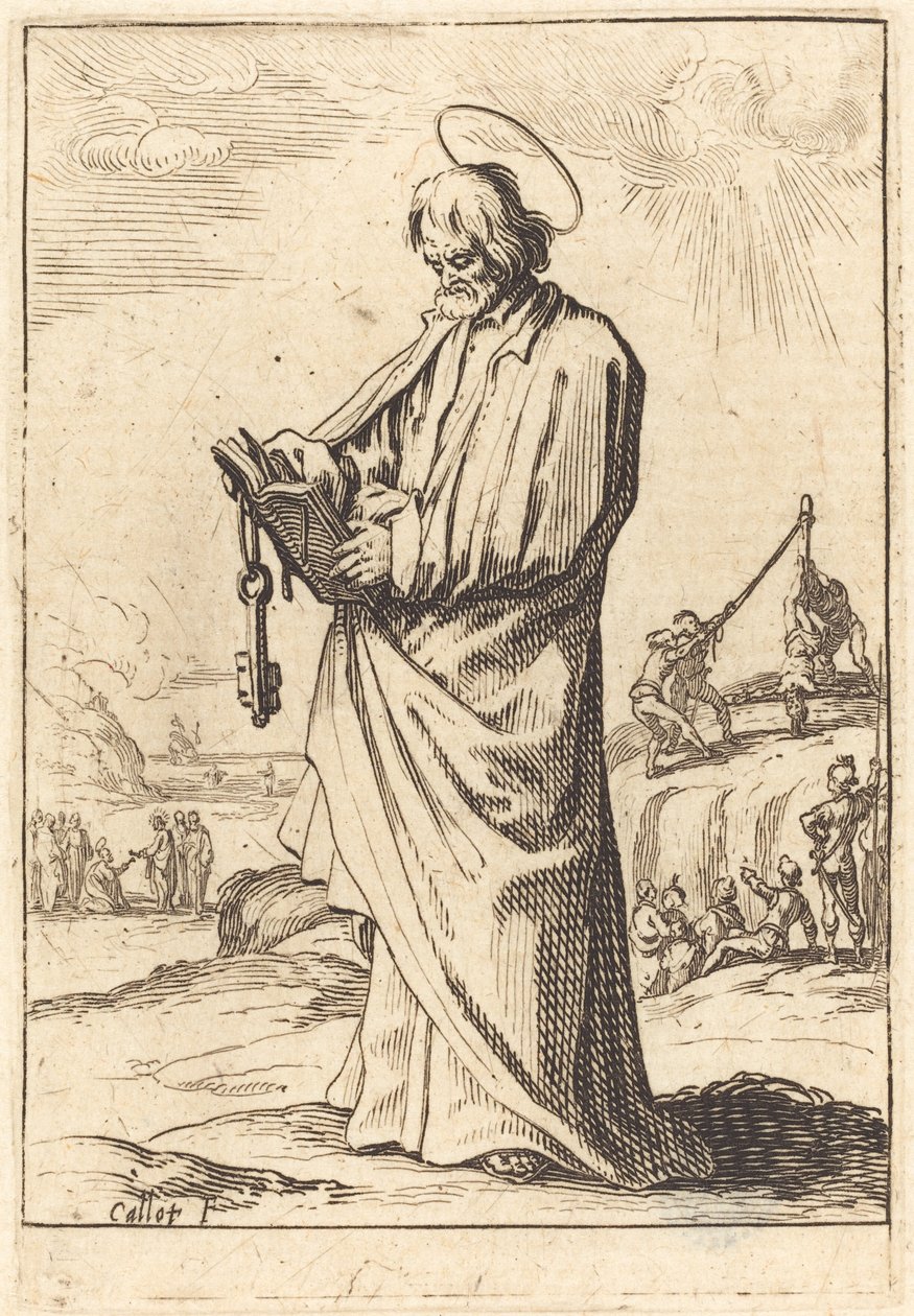 Apostelen Peter av Jacques Callot