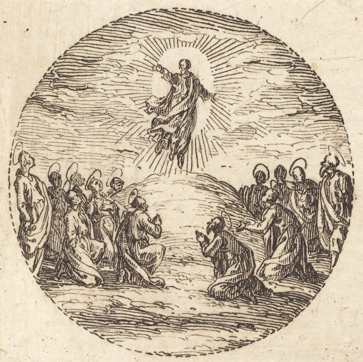 Himmelfarten, ca. 1631. av Jacques Callot