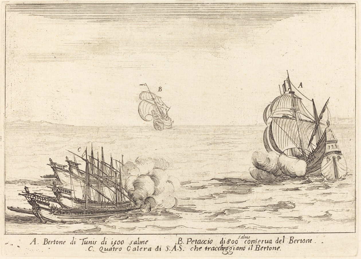Angrepet, 1617. av Jacques Callot