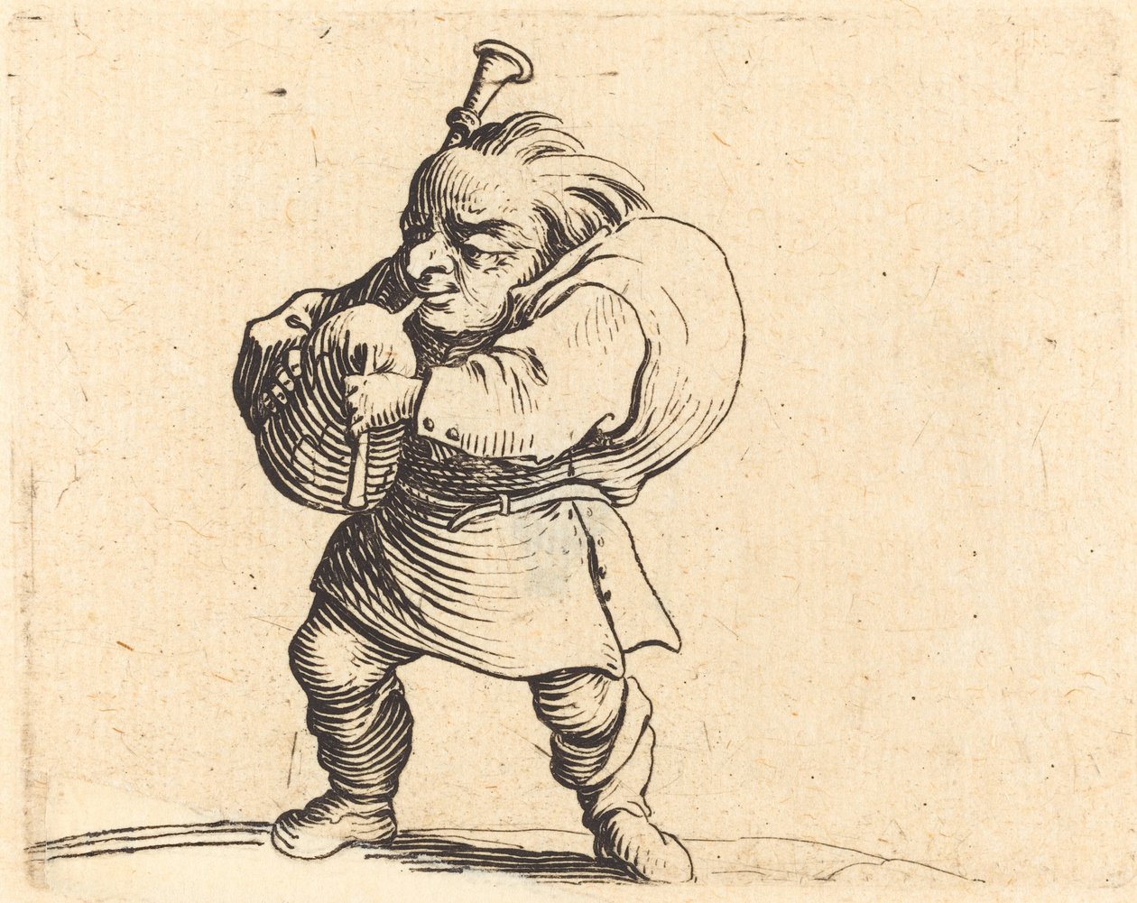 Sekkepipespilleren av Jacques Callot