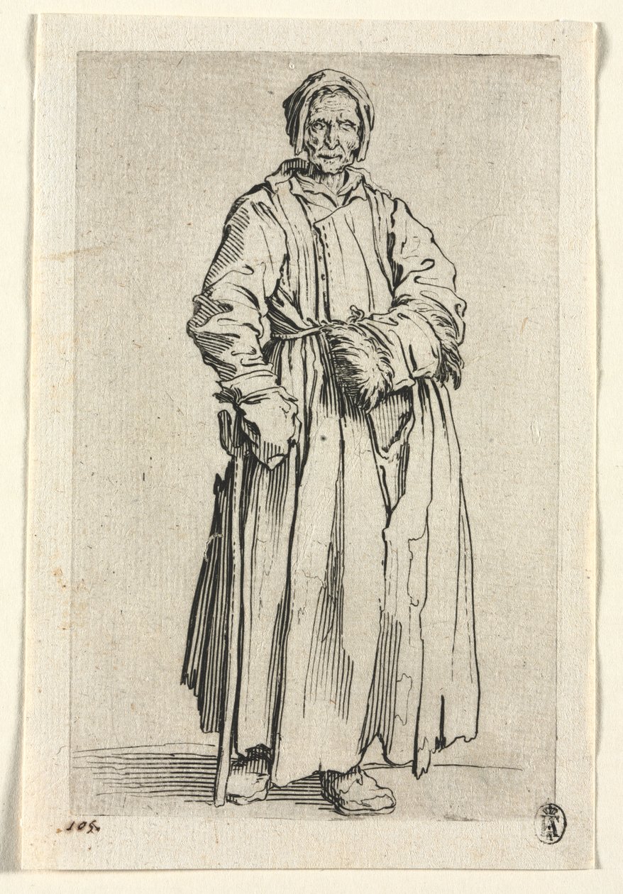Tiggerne: Enøyd kvinne av Jacques Callot