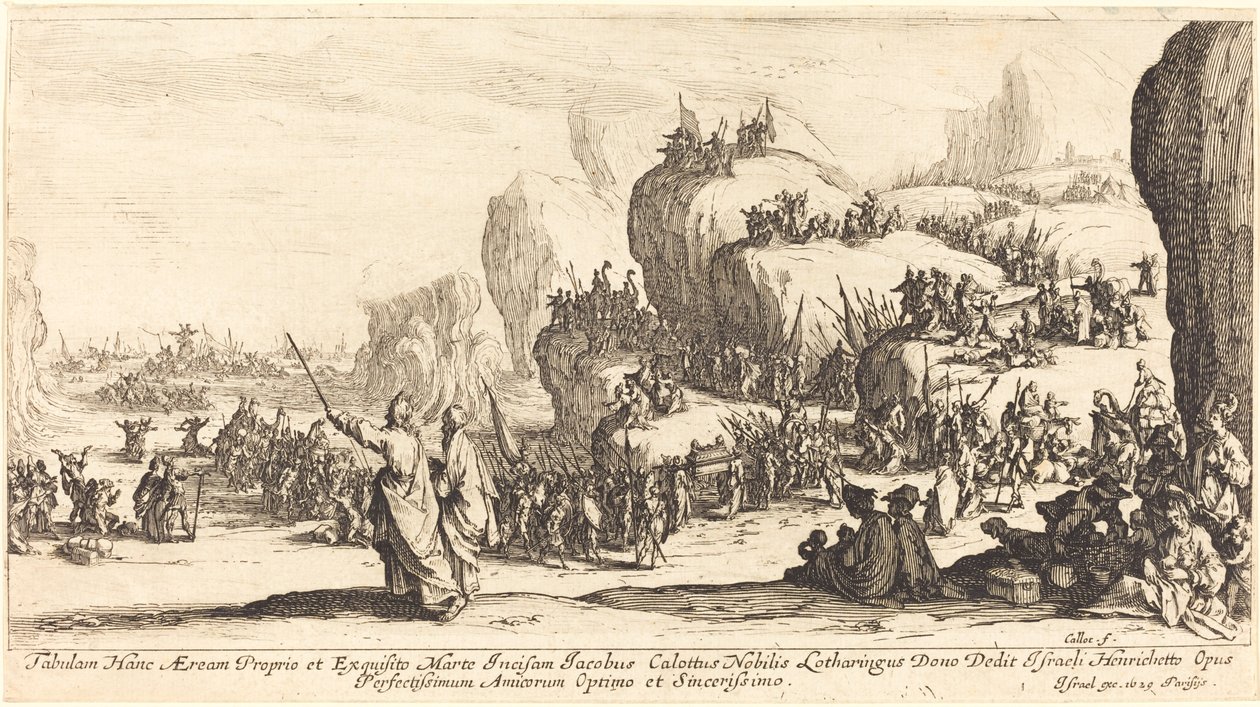 Krysset av Rødehavet av Jacques Callot