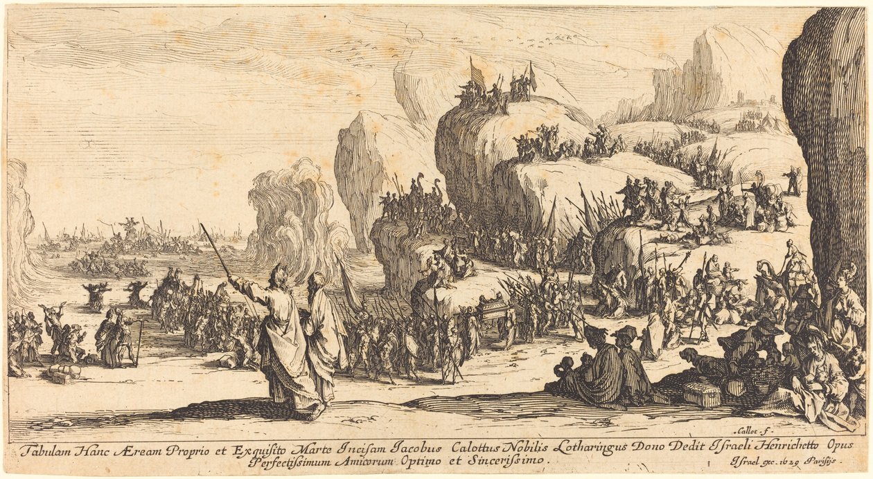 Krysset av Rødehavet av Jacques Callot