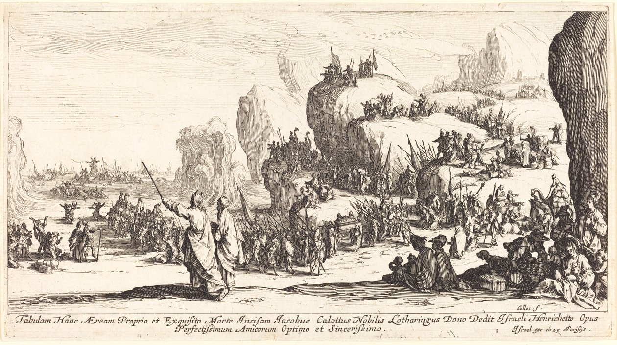 Krysset av Rødehavet av Jacques Callot