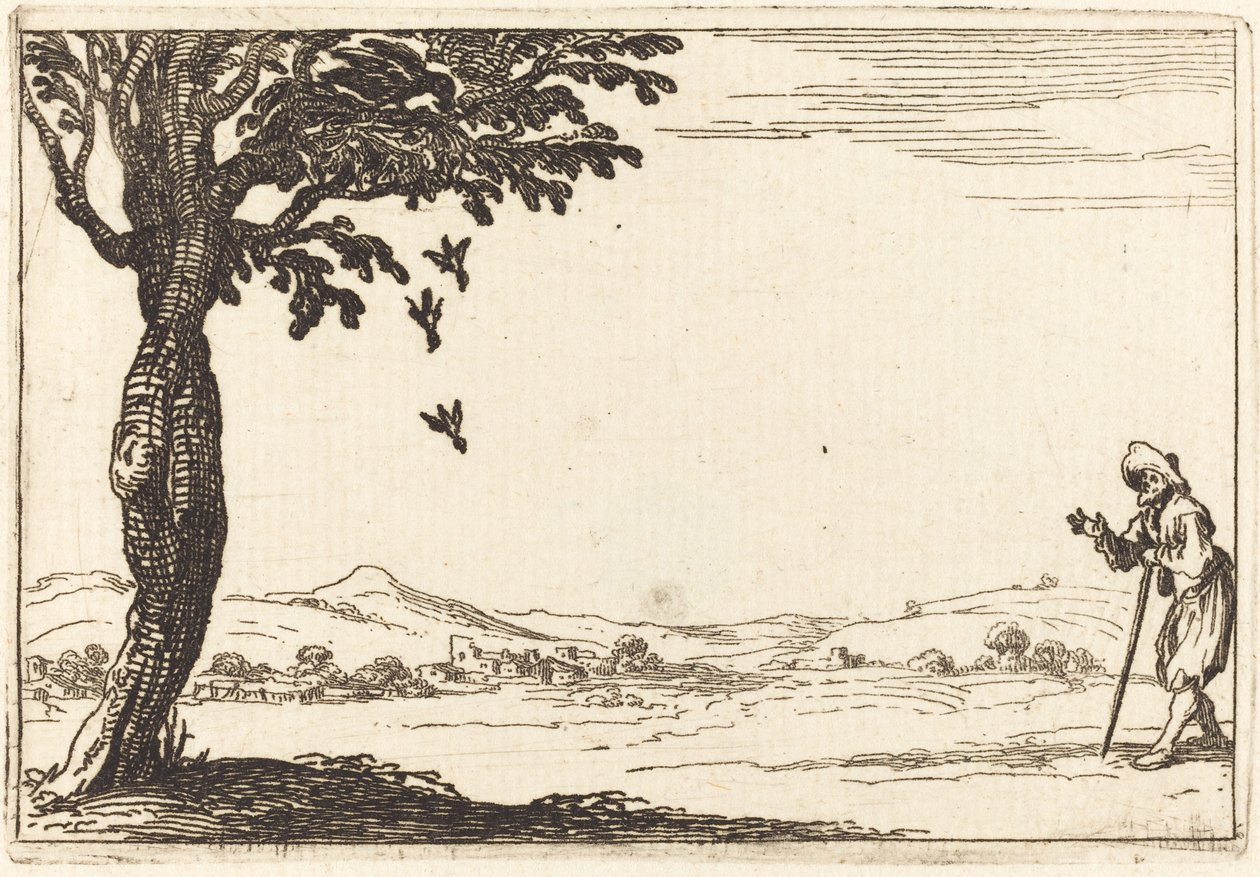 Kråken og hennes unge av Jacques Callot