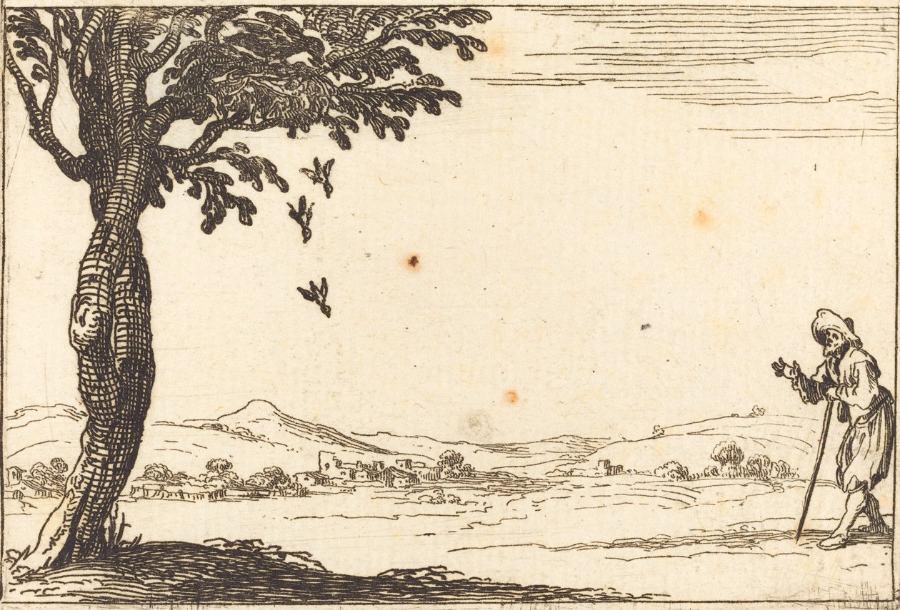 Kråken og hennes unge av Jacques Callot