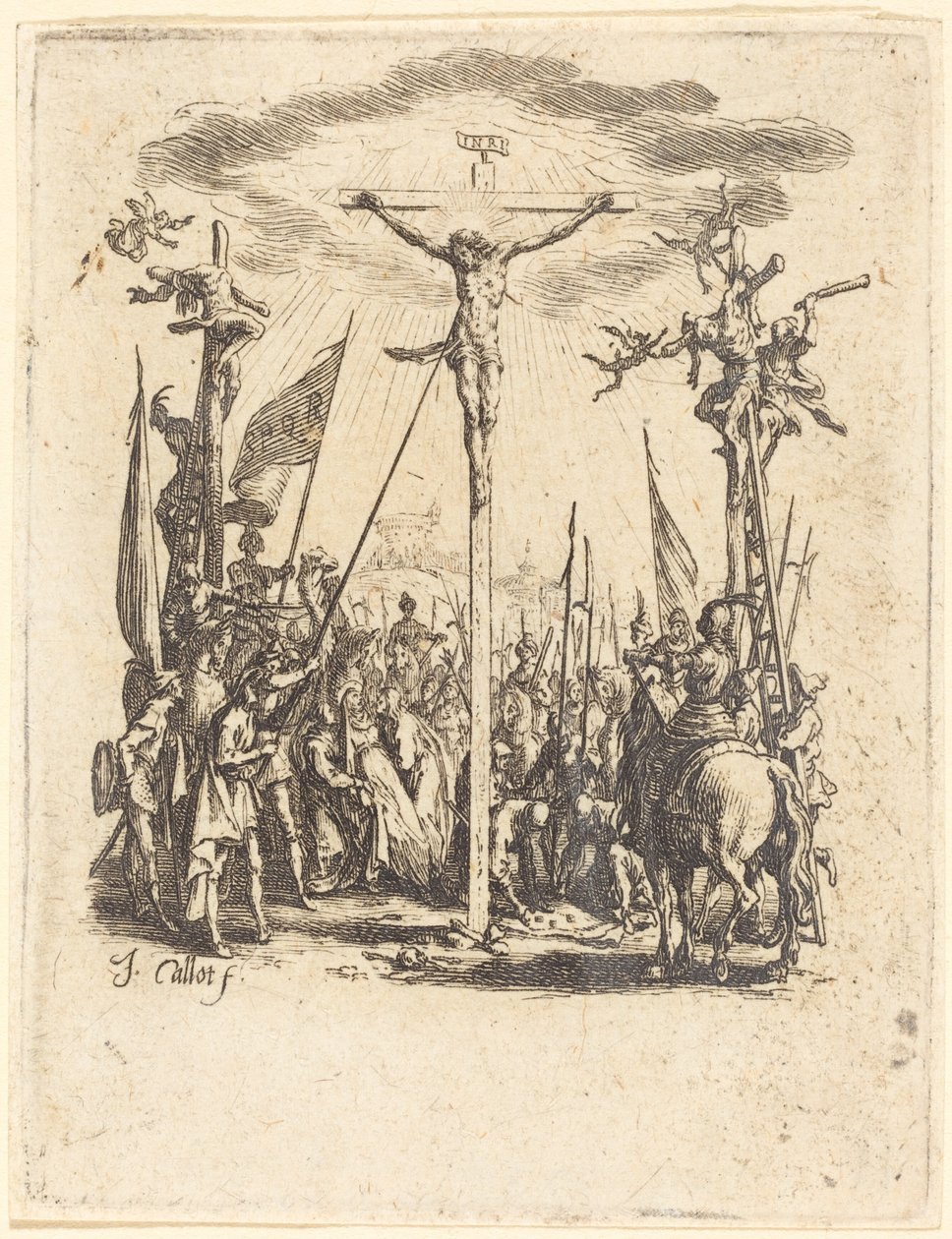 Korsfestelsen, ca. 16241625. av Jacques Callot