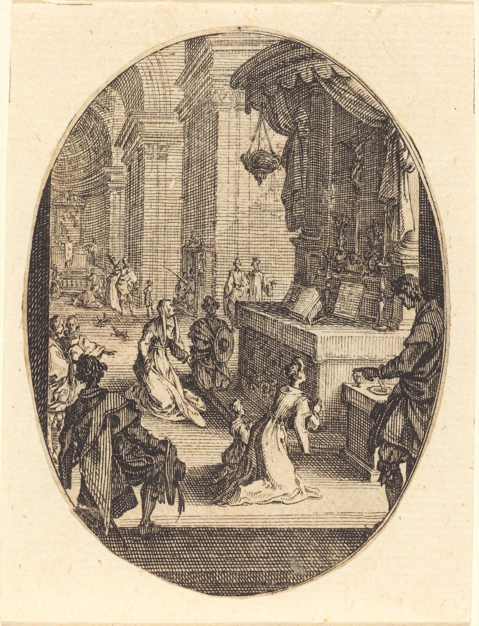 The Cult of God, sannsynligvis 1627. av Jacques Callot